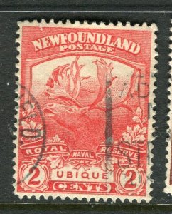 CANADA NEWFOUNDLAND; 1919 early Caribou issue fine used 2c. value