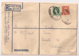 Stanley Gibbons mailing w/ #303 to Canada & #295 as revenue