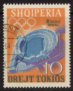 Thematic stamps ALBANIA 1964 SPORT/RIMINI sg.827 used