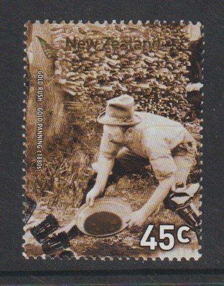 SC2087a 2006 New Zealand Gold Rush gold foil used