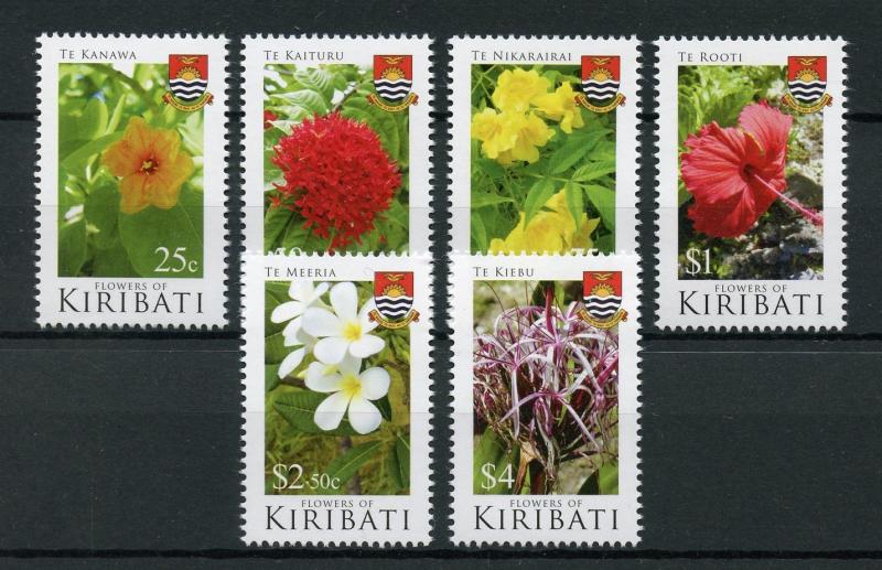 Kiribati 2017 MNH Flowers of Kiribati 6v Set Nature Flora Plants Stamps