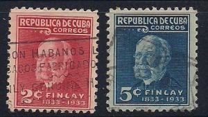 Cuba Sc. #319 / 320 Dr. Carlos J. Finlay Used L6