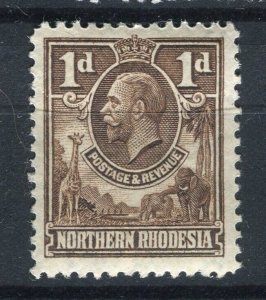 NORTHERN RHODESIA; 1930s early GV pictorial Mint hinged Shade of 1d. value