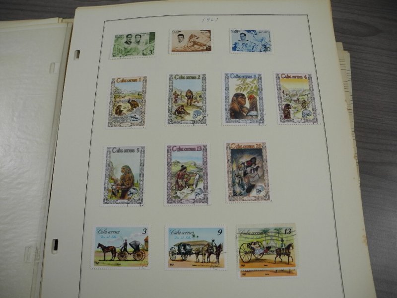 CUBA, 100s & 100s of Stamps mostly hinged on Scott pages