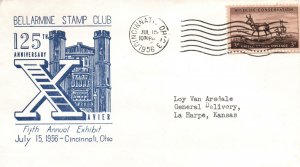 125th ANNIVERSARY OF XAVIER - 50th ANNUAL EXHIBIT BELLARMINE STAMP CLUB 1956