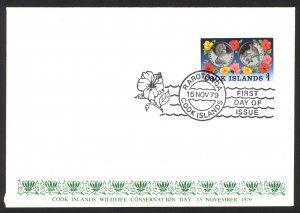 Cook Islands Sc# 536 FDC 1979 11.15 Wildlife Conservation