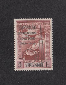 St Thomas & Prince Scott #C16a MNH Footnoted in Scott (Expo Ovpt)