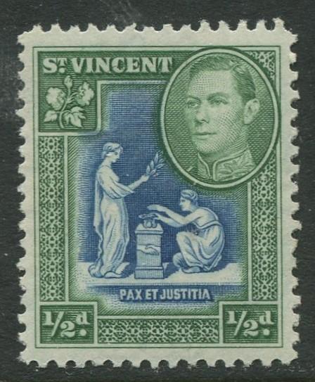 St Vincent - Scott 141- KGV Definitive -1938 - MNH - Single 1/2p Stamp