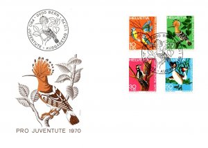 Switzerland, Worldwide First Day Cover, Birds