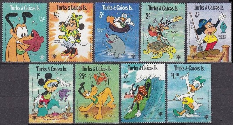 1979 Turks and Caicos Islands 464-472 Walt Disney