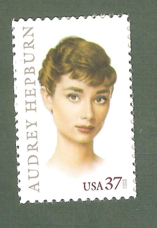 3786 Audrey Hepburn US Single Mint/nh FREE SHIPPING