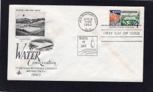 1150 Water Conservation, FDC Art Craft cachet