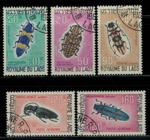 ZAYIX - Laos 171-173 CTO Insects Beetles