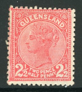 Queensland 1895 2½p  Rose  SG 214 Mint D411 ⭐⭐⭐⭐⭐⭐