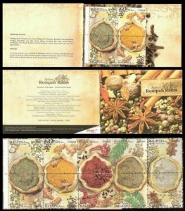 *FREE SHIP Spices Malaysia 2011 Plant Flower Food (booklet) MNH