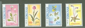 Faroe Islands #169-172  Single (Complete Set) (Flora) (Flowers)