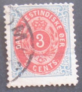 Danish West Indies #6 Used- SCV=$20.00 (Thin Spot)