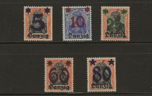 Danzig 19-23 Mint Hinged  (414125)