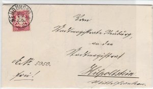 germany bavaria 1887 magistrat  stamps cover letter ref r13265