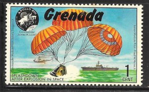 Grenada 421: 1c Splashdown, Apollo 13, used, VF