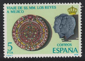 Spain Aztec Calendar Royal Visits to Mexico 1978 MNH SG#2541