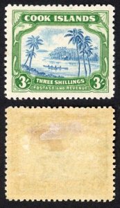 Cook Islands SG129 1938 3/- m/m