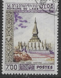 Laos #60 used. Historic Monuments.  Nice.