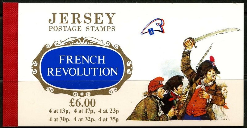 JERSEY Sc#516a-521a 1989 French Revolution Prestige Booklet Mint NH