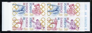 Sweden 1956a MNH, Olympic Champions Cplt. Booklet from 1992.