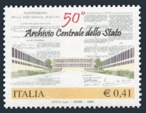 Italy 2550,MNH. Central State Archives,50th Ann.2003.