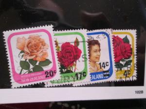 New Zealand #693-695 & 718 used set