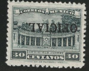 Mexico Scott o187a MH* 1927 official inverted opt CV$30