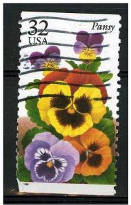 USA  1996 - Scott 3027 used - 32c, Flower, Pansy 