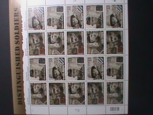 UNITED STATES-2000-SC#3393-6 DISTINGUISHED SOLDIERS MNH SHEET VERY FINE-