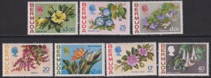 1975 Bermuda Flowers complete set MNH Sc# 322 / 328 CV $33.50