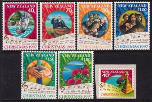 New Zealand 1997 Christmas Complete Mint MNH Set SC 1452-1457