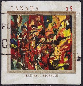 Canada - 1998 - Scott #1743 - used - Art Painting Automatistes Riopelle