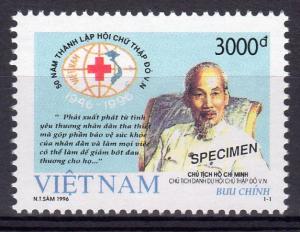 Vietnam 1996 Sc#2702 RED CROSS OF VIETNAM 50th.Anniversary (1) SPECIMEN MNH