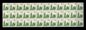 Canada 806 MNH VF BLK of 36 Imperf Horizontally