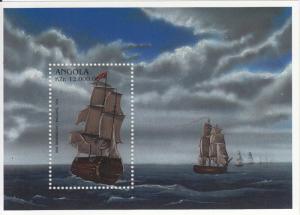 Angola 1996 MNH Scott #964 Souvenir sheet 12,000k HMS Tremendous, 1806 - Ships