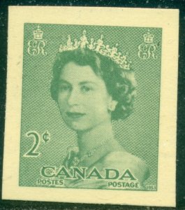 CANADA ELIZABETH II CUT SQUARE, 2 CENTS, UNUSED, GREAT PRICE!