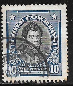 Chile 131: 10c Bernardo O'Higgins, used, F-VF