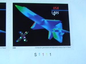 U.S.# 4018-MINT/NEVER HINGED--X-PLANES --FULL PANE OF 20---HOLOGRAM--2006