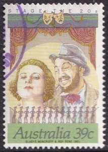 Australia 1142 (used) 39c Gladys Moncrieff & Roy Rene, stage performers (1989)