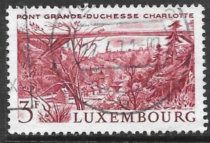 Luxembourg 444: 3f Grand Duchess Charlotte Bridge, used, VF