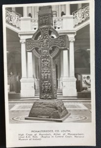 1953 Dublin Ireland RPPC Postcard cover To Newbury England High Cross Of Muireda