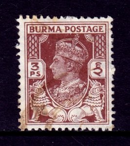 Burma - Scott #51 - Used - Lt. crease - SCV $3.75