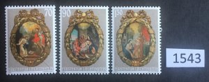 $1 World MNH Stamps (1543), Liechtenstein, Scott 1220-22, set of 3 MNH Christmas