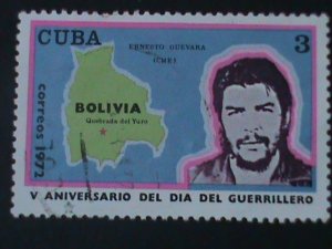 ​CUBA-1972 SC#1738 -5TH ANNIV: GUERRILLA DAY USED--LAST ONE WE SHIP TO WORLDWIE