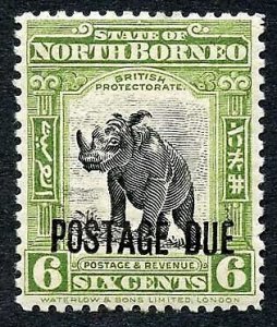 North Borneo SGD70 6c Post Due M/M Cat 38 Pounds